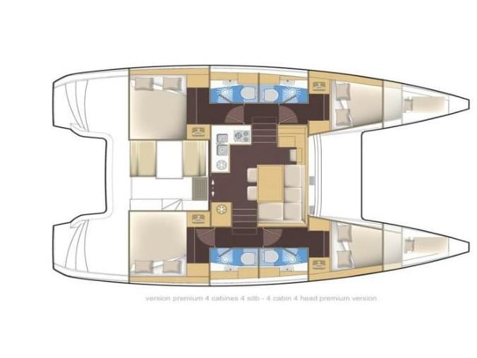 Book yachts online - catamaran - Lagoon 39 - Tortilla - rent