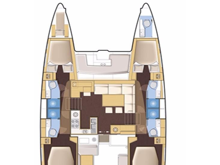 Book yachts online - catamaran - Lagoon 450  Flybridge - Amare I - Skippered - rent