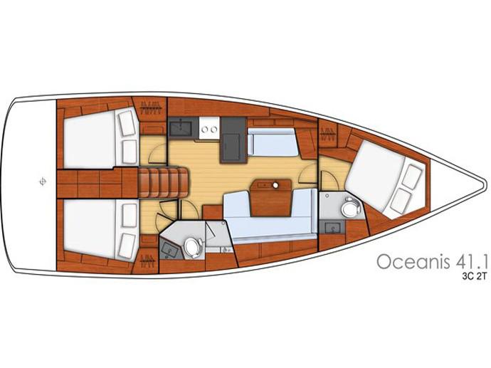 Book yachts online - sailboat - Oceanis 41.1 - Megisti - rent