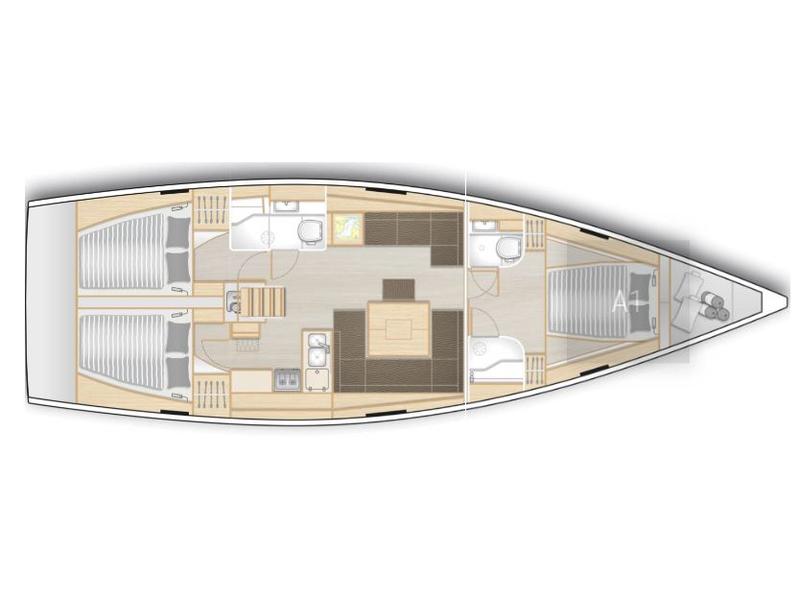 Book yachts online - sailboat - Hanse 458-Owner Edition LUX (GEN,AC,WATERMAKER) - New Hanse 458 - rent