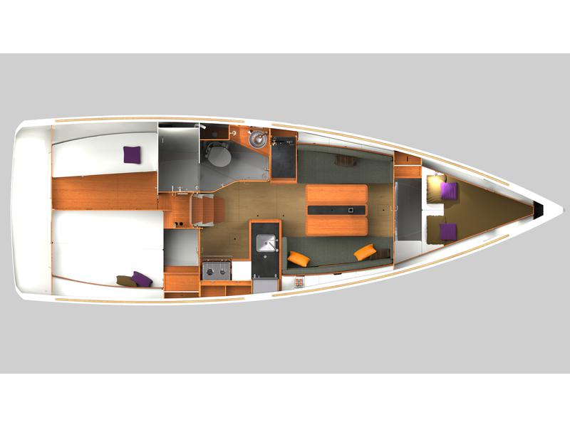 Book yachts online - sailboat - Sun Odyssey 349 - Dorina - rent