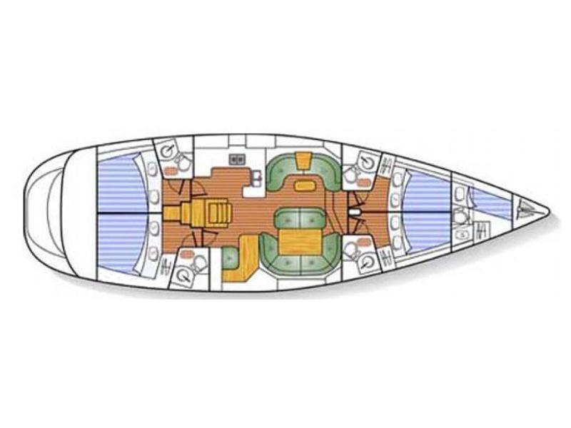 Book yachts online - sailboat - Jeanneau Sun Odyssey 54DS - Anna Katharina - rent