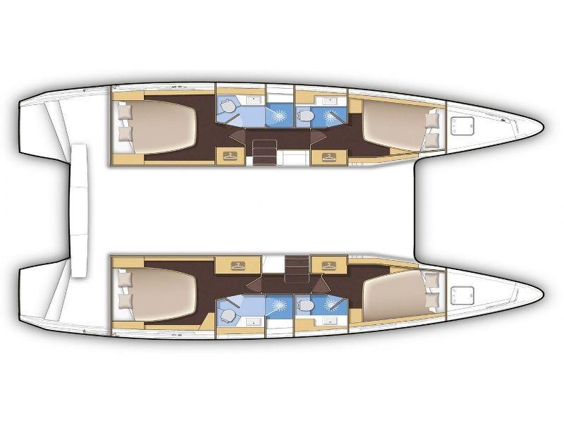 Book yachts online - catamaran - Lagoon 42 - Mio - rent