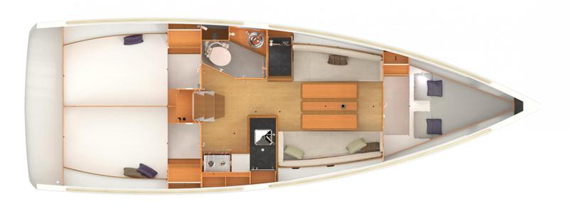 Book yachts online - sailboat - Sun Odyssey 349 - Porto Tolero - rent