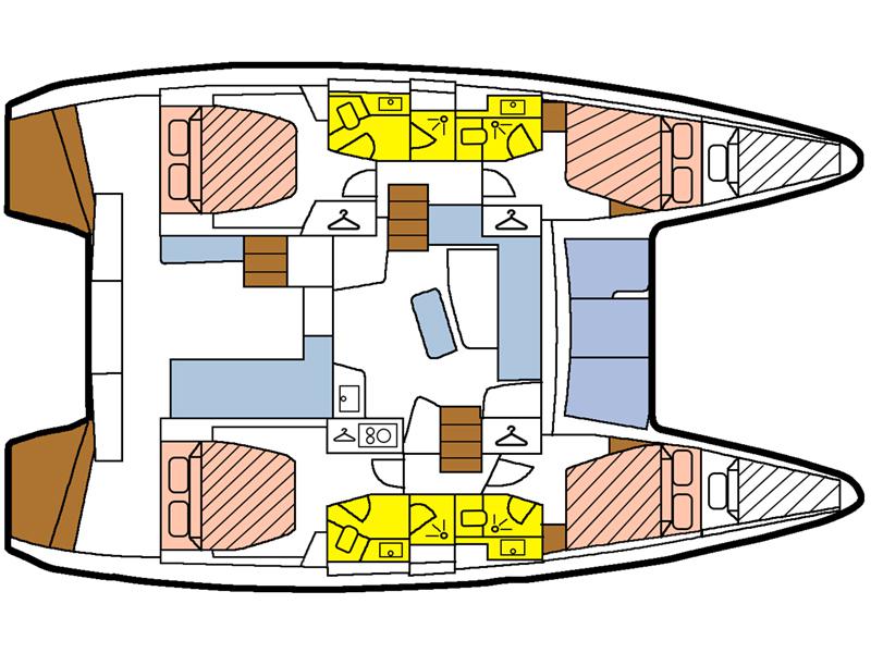 Book yachts online - catamaran - Lagoon 42 - Utopia - rent