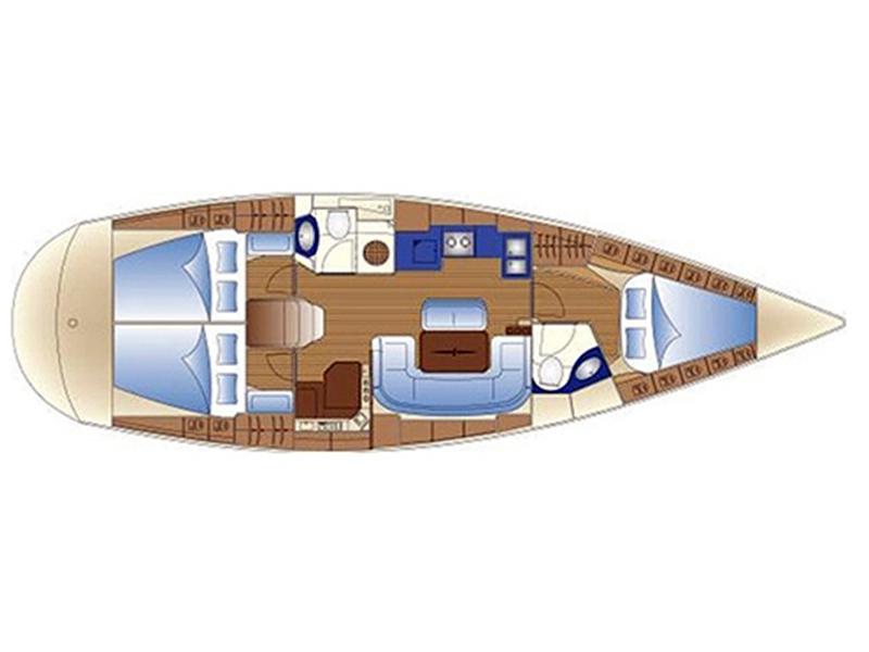 Book yachts online - sailboat - Bavaria 43 Cruiser - Yilki - rent