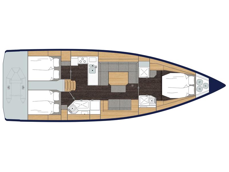 Book yachts online - sailboat - Bavaria C45 Style - Allegra - rent