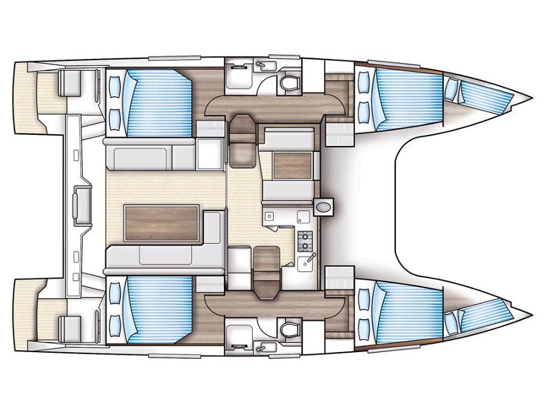 Book yachts online - catamaran - Nautitech Open 40 - HYGGE - rent