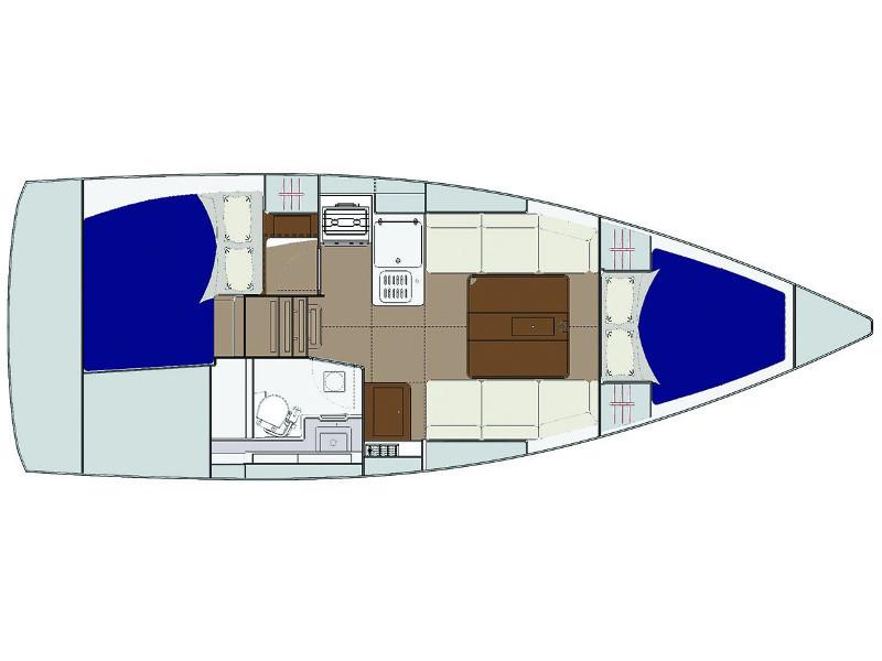 Book yachts online - sailboat - Dufour 310 Grand Large - MIO 2018 - rent