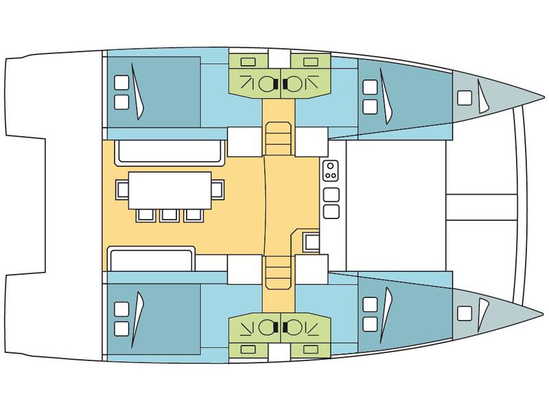 Book yachts online - catamaran - Bali 4.0 - Margeo XIV  (A/C - Generator - Water Maker) - rent