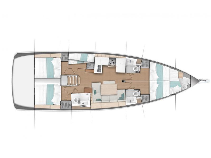 Book yachts online - sailboat - Sun Odyssey 490 - Nonna - rent