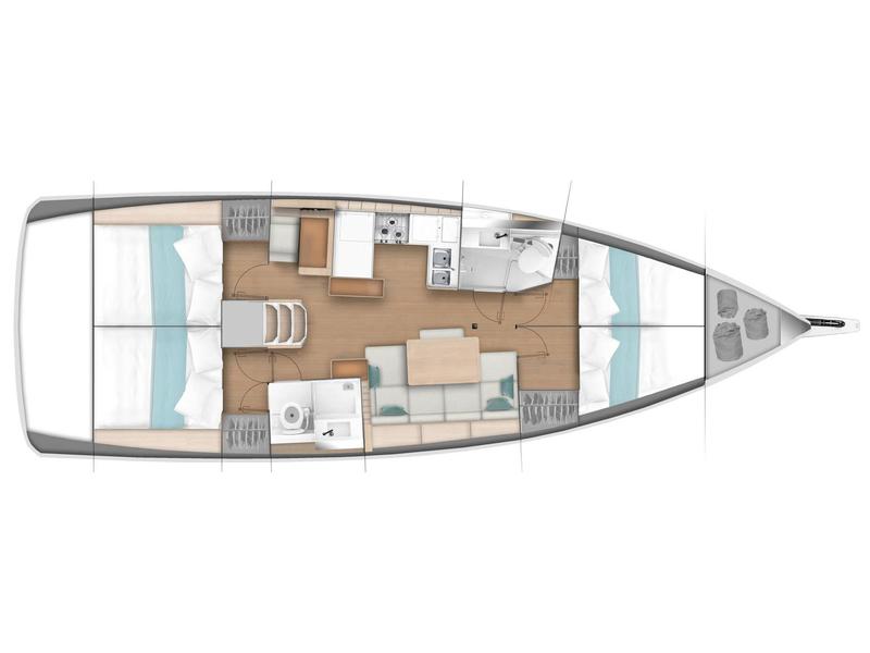 Book yachts online - sailboat - Sun Odyssey 440 - Matilda - rent