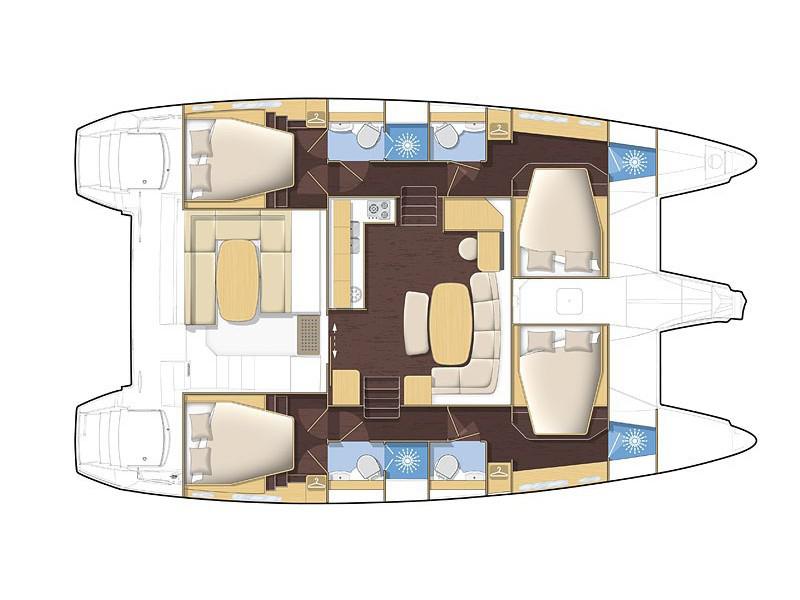 Book yachts online - catamaran - Lagoon 42 - Lagoon 42 (2018) - rent