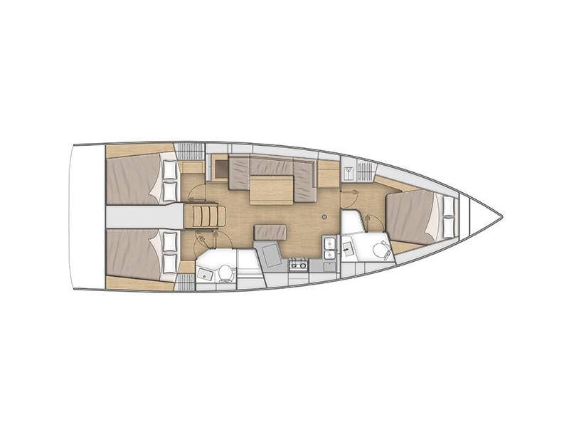 Book yachts online - sailboat - Oceanis 40.1 (3cab) - Karma - rent