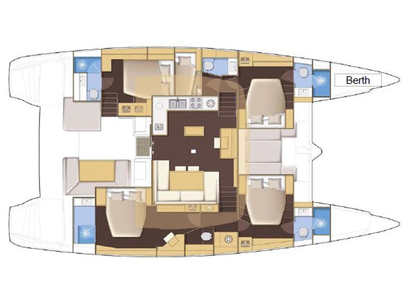 Book yachts online - catamaran - Lagoon 52F (5 cab) - NAKA (ANU) - rent