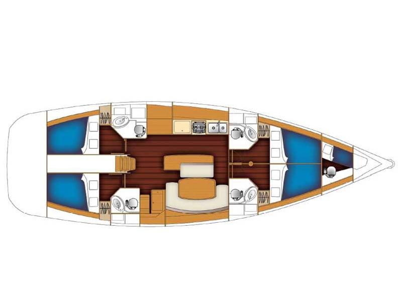 Book yachts online - sailboat - Cyclades 50.4 - KATE - rent