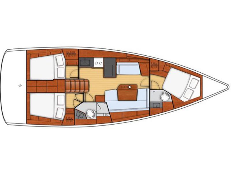 Book yachts online - sailboat - Oceanis 41.1 - King Crimson  - rent