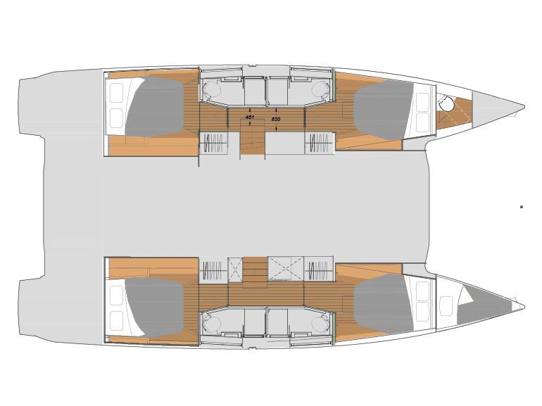 Book yachts online - catamaran - Elba 45 - Ambrosia - rent