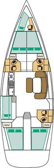 Book yachts online - sailboat - Cyclades 50.5 - Galeodea - rent