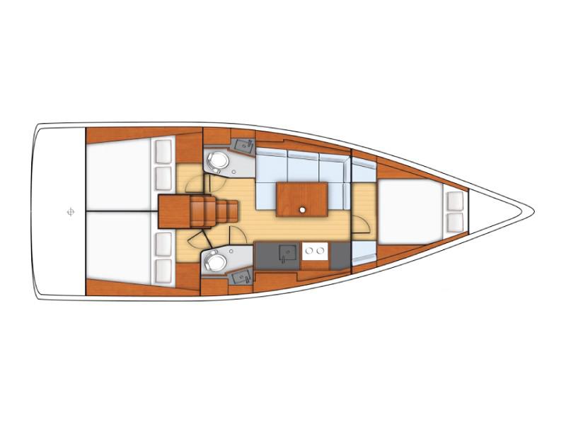 Book yachts online - sailboat - Sunsail Oceanis 38 - Sunsail Oceanis 38 (2019) - rent
