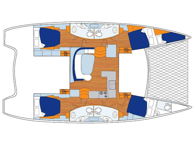 Book yachts online - catamaran - Sunsail 454L - Sunsail 454L (2022) - rent