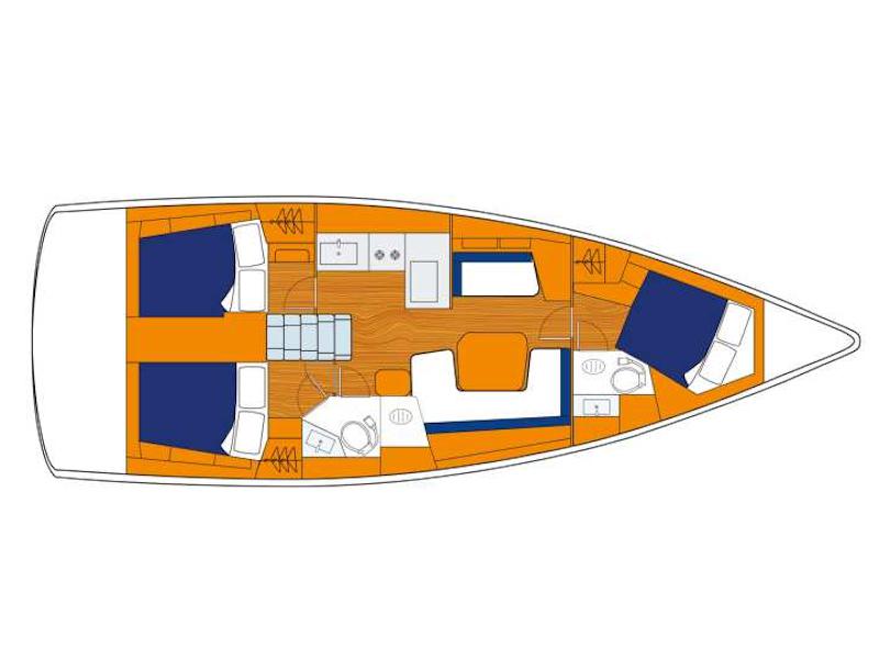 Book yachts online - sailboat - Sunsail 41.1 - Sunsail 41.1 (2015) - rent