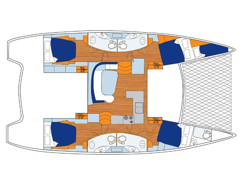 Book yachts online - catamaran - Sunsail 454 - Sunsail 454 (2019) - rent