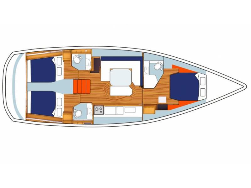 Book yachts online - sailboat - Sunsail 47/3 - Sunsail 47/3 (2018) - rent