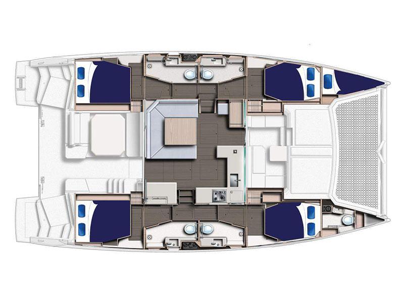Book yachts online - catamaran - Moorings 4500 - Moorings 4500 (2020) - rent
