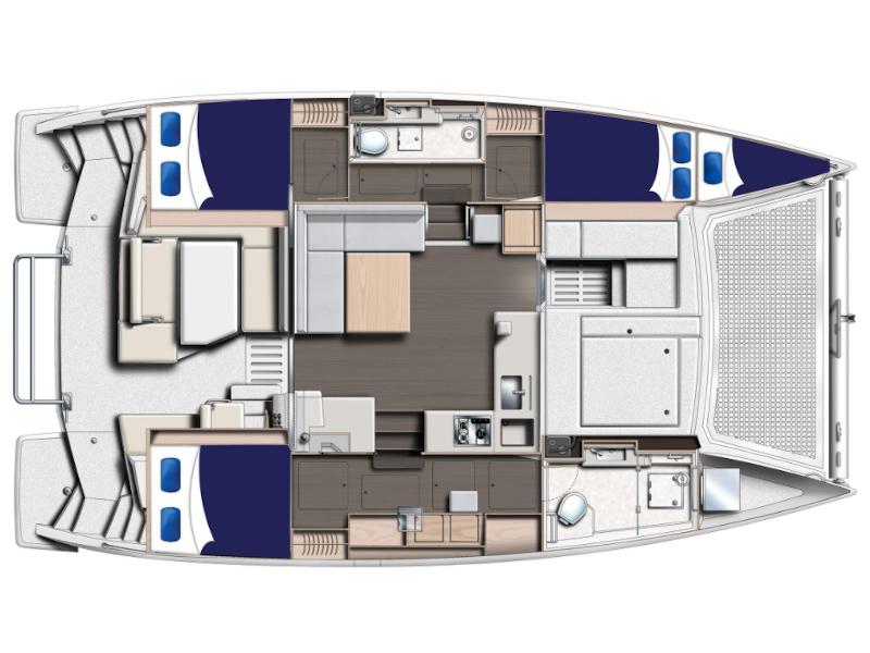 Book yachts online - catamaran - Moorings 4000/3 - Moorings 4000/3 (2017) - rent