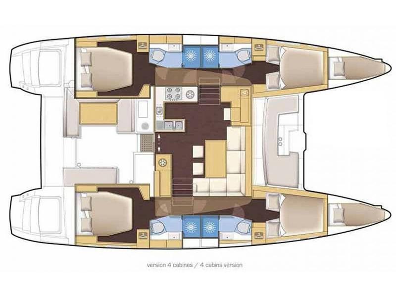 Book yachts online - catamaran - Lagoon 46/12 Skippered - ZALINA - rent