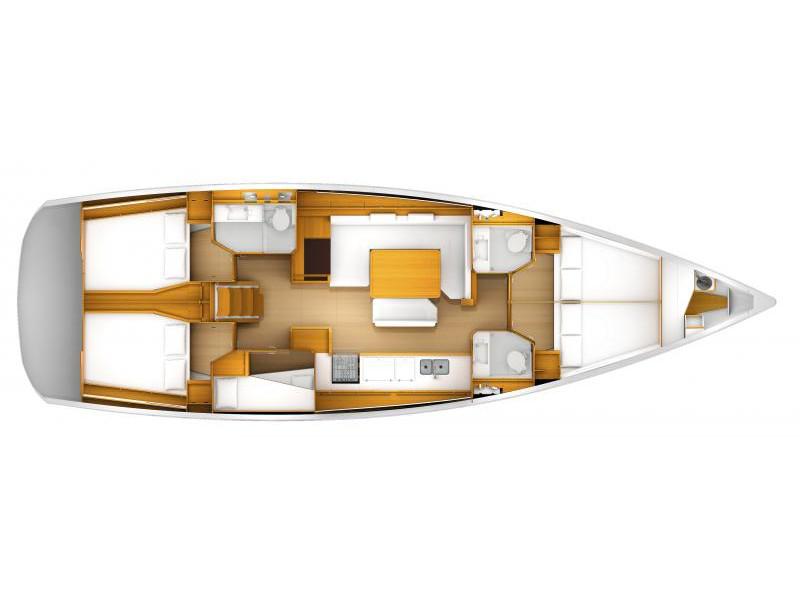 Book yachts online - sailboat - Sun Odyssey 519 -  5 cabs - KALLIROI - rent