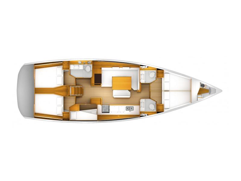 Book yachts online - sailboat - Sun Odyssey 519 -  5 cabs - AQUAHOLIC 519 - rent