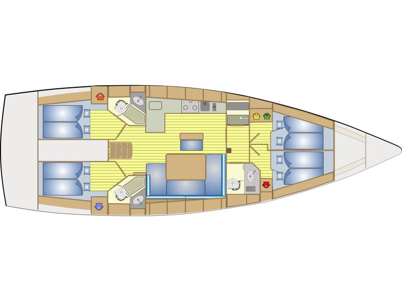 Book yachts online - sailboat - Bavaria  Cruiser 46 - Aurora - rent
