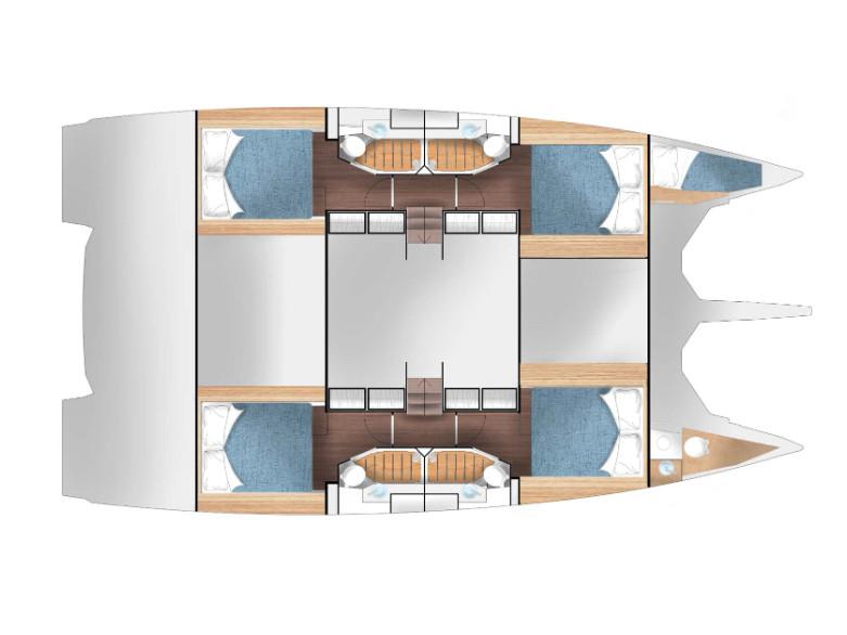 Book yachts online - catamaran - Cervetti 44 - Alba - rent