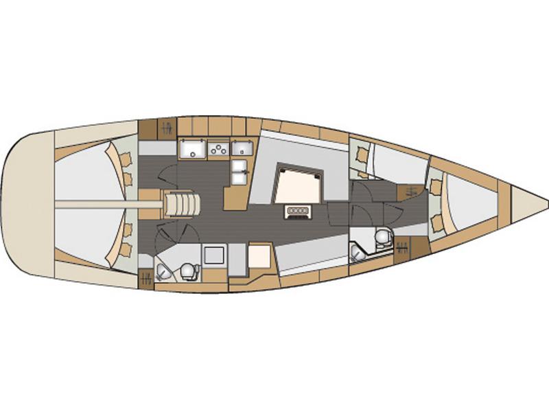 Book yachts online - sailboat - Elan 45 Impression - Vanja - rent