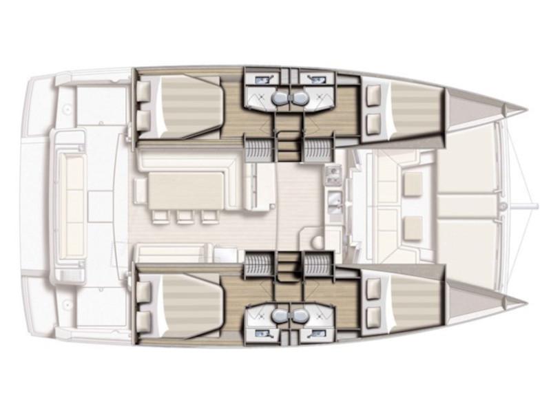 Book yachts online - catamaran - Bali 4.1 - Negroni - rent