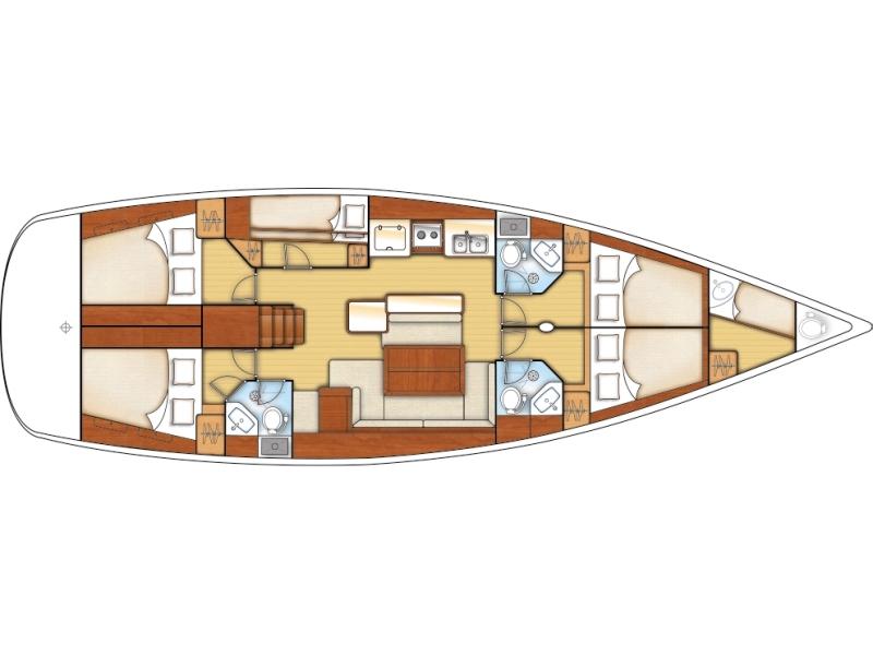 Book yachts online - sailboat - Oceanis 50 Family - Sueno - rent