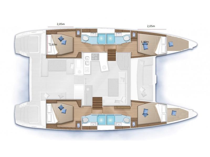 Book yachts online - catamaran - Lagoon 450  Flybridge - Mantra (Generator + watermaker) - rent