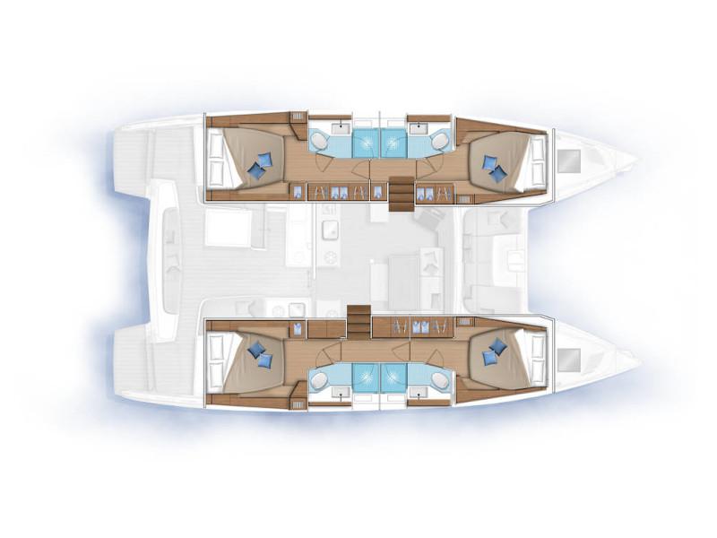 Book yachts online - catamaran - Lagoon 46 - ALICE - rent
