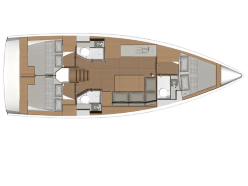 Book yachts online - sailboat - Dufour 390 Grand Large - Palmarola - rent
