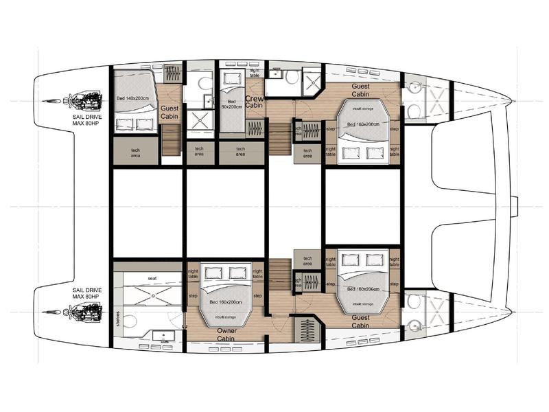 Book yachts online - catamaran - Sunreef 50 - SOLITAIRE - rent