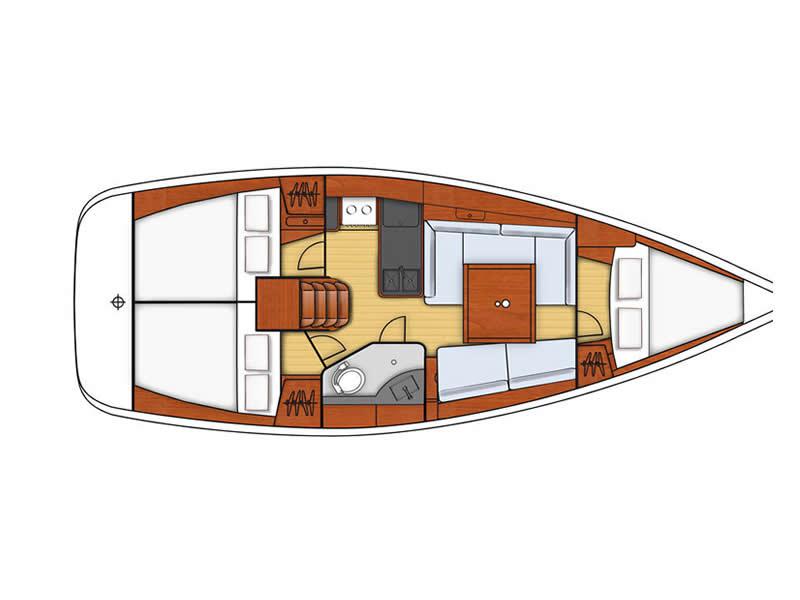 Book yachts online - sailboat - Oceanis 34 - Cakil - rent