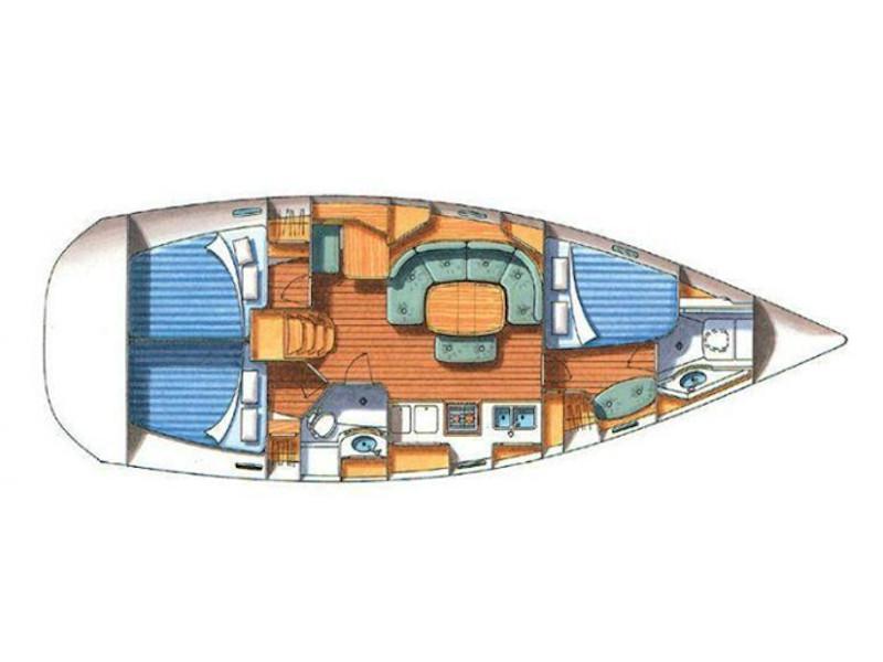 Book yachts online - sailboat - Oceanis 393 Clipper - Selina - rent