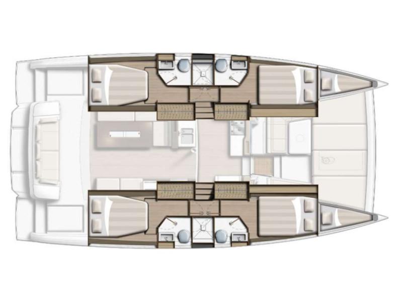 Book yachts online - catamaran - Bali 4.2 Open Space - Bella  - rent