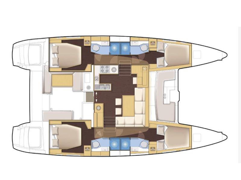 Book yachts online - catamaran - Lagoon 450 - Donata - rent