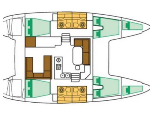 Book yachts online - catamaran - Lagoon 400 S2 - Anemoessa - rent