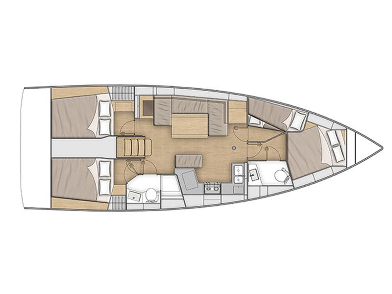 Book yachts online - sailboat - Oceanis 40.1 - ARIA - rent