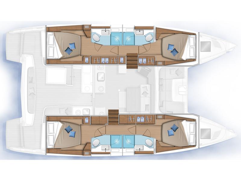 Book yachts online - catamaran - Lagoon 46 | SKIPPER MANDATORY - BOREAS AC, Gen, W.maker - rent