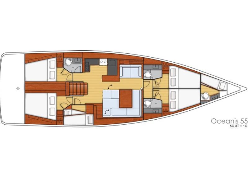 Book yachts online - sailboat - Oceanis 55 - Dreamer - rent